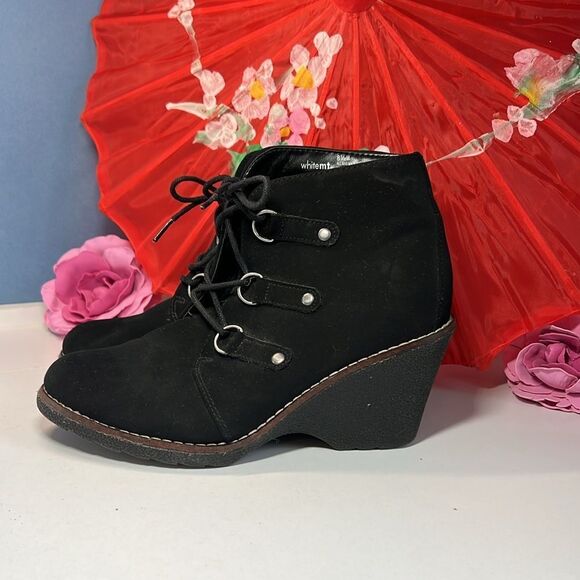 Whitemt. Wedge Lace Up Ankle Boots Booties Women's Size 8.5 Brand new! - Picture 3 of 8